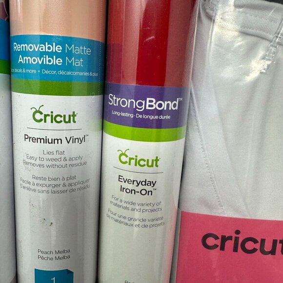Cricut Sampler Craft Lot Vinyl Accessories HTV Cards Bundle Gift Starter Set New - Picture 4 of 11